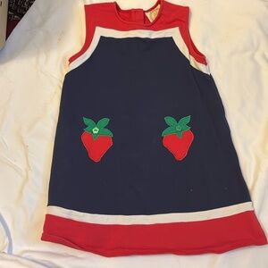 The Beaufort Bonnet Company Red and Blue Kids Dress
